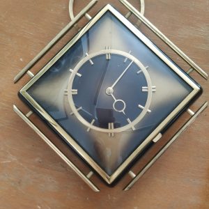 Orologio da parete vintage quadrato ottone
