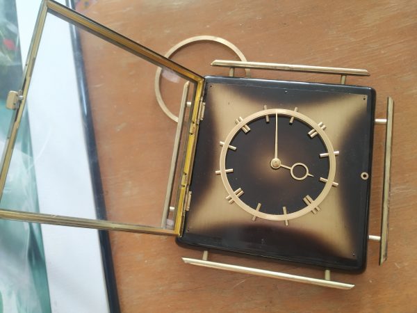 Orologio da parete vintage quadrato ottone - immagine 2