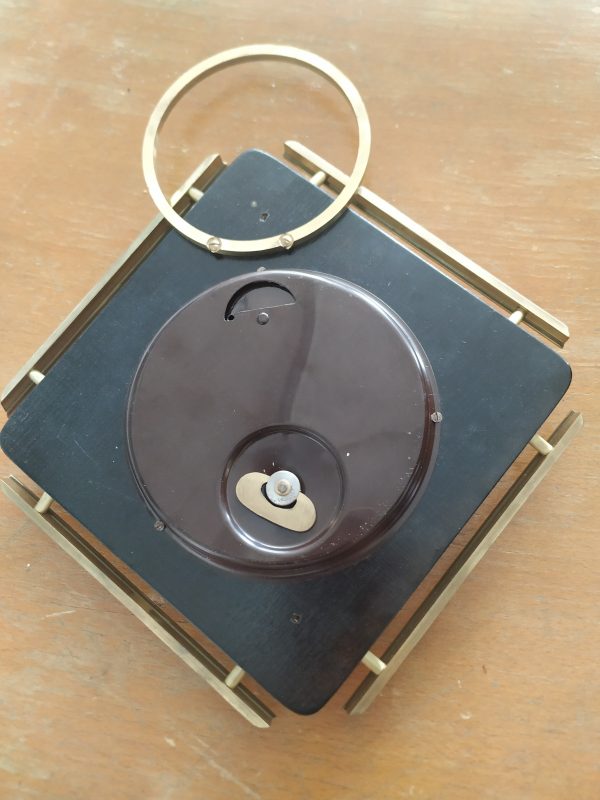 Orologio da parete vintage quadrato ottone - immagine 5