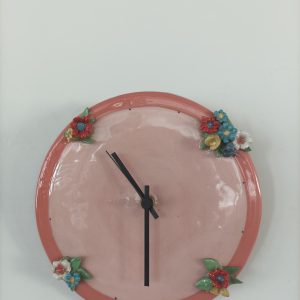 orologio ceramica Landi fiorellini