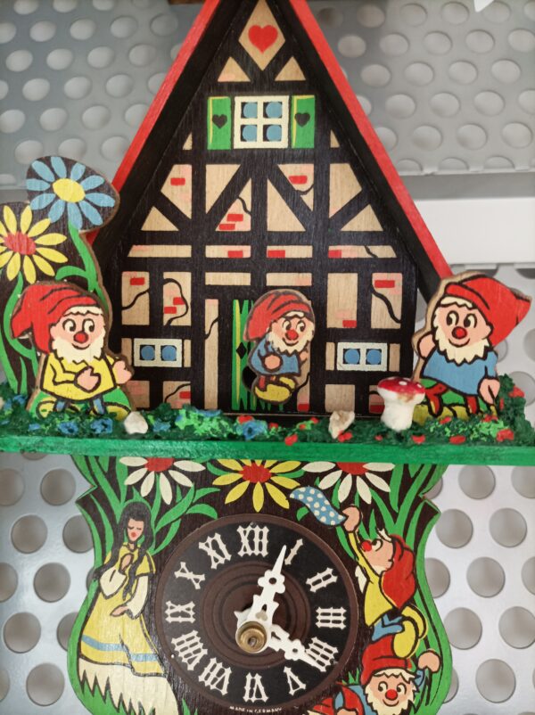 Orologio a cucù vintage Biancaneve e i 7 nani - immagine 2